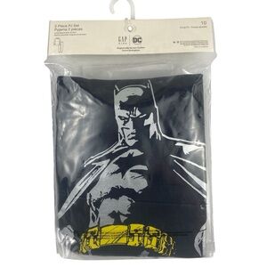 Gap Kids 2 Piece DC Comics Batman Long Sleeve Pajama Set Size 10 NEW